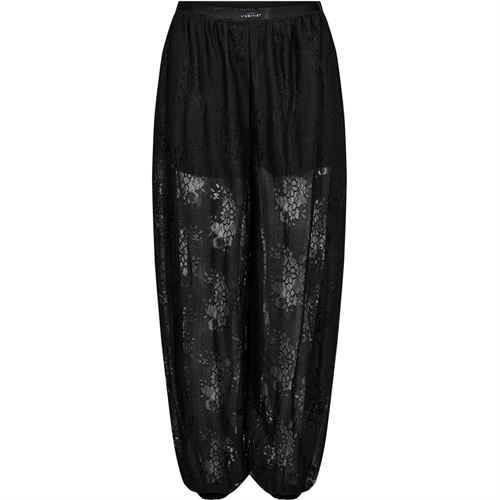 HAUTE L`AMITIÉ BUKSER, BELLA LACE HAREM PANT, BLACK